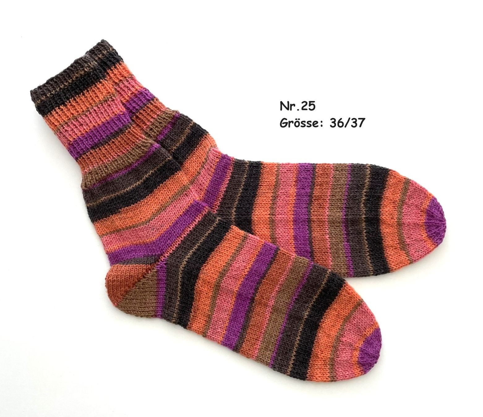Calze: Socken handgestrickt   Gr.36/37   Nr.25 – Nuovo e nell'imballaggio originale da Täuffelen venduto da wollness
