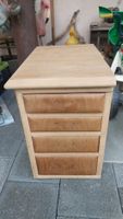 Holzkommode Schubladenmöbel Naturholz unfertig 4 Schubladen