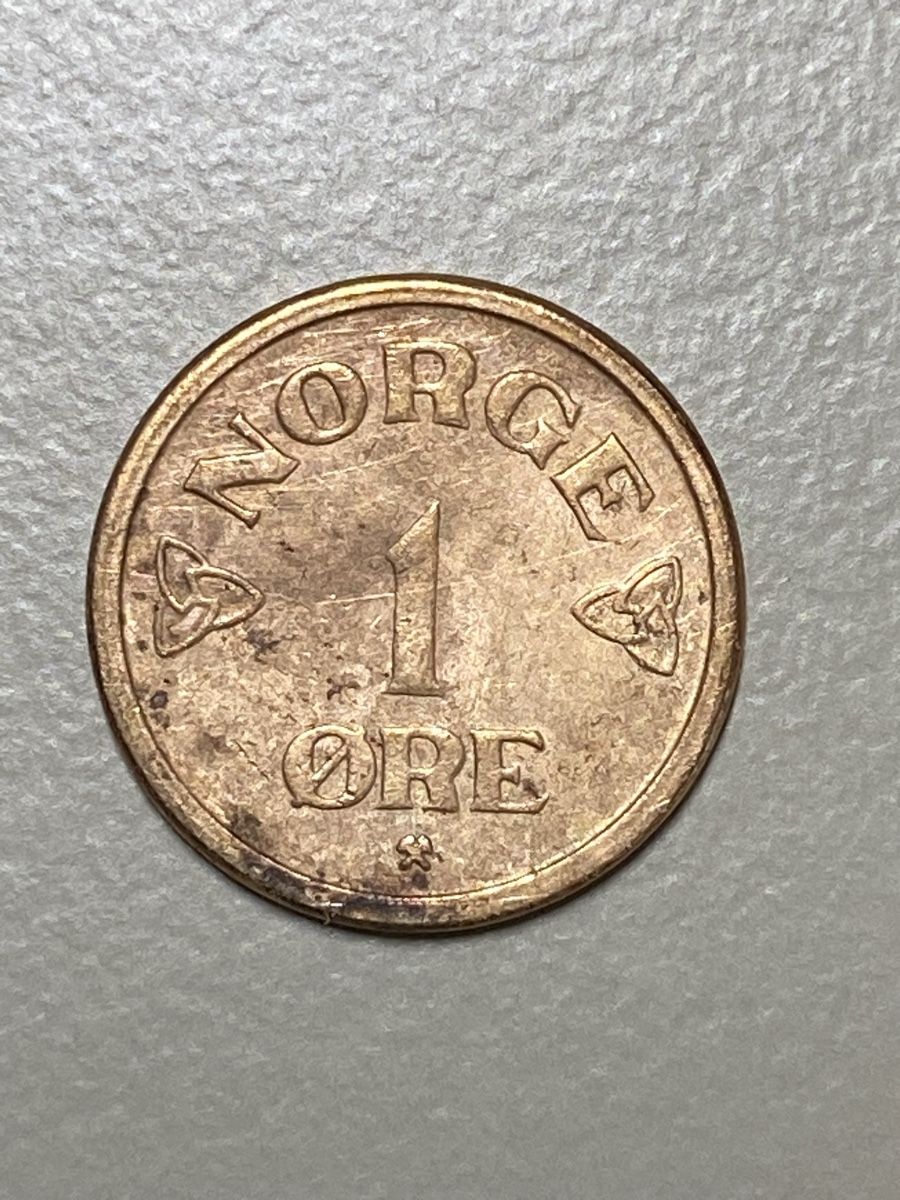 Tutti le monete: Norvège - 1 centime - 1955 – Usato da Payerne venduto da Mike1682