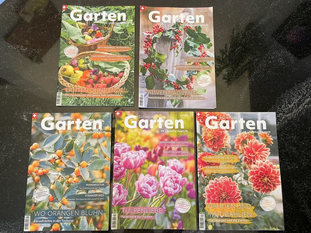 5 x Schweizer Garten Magazine Hefte Kaufen auf Ricardo