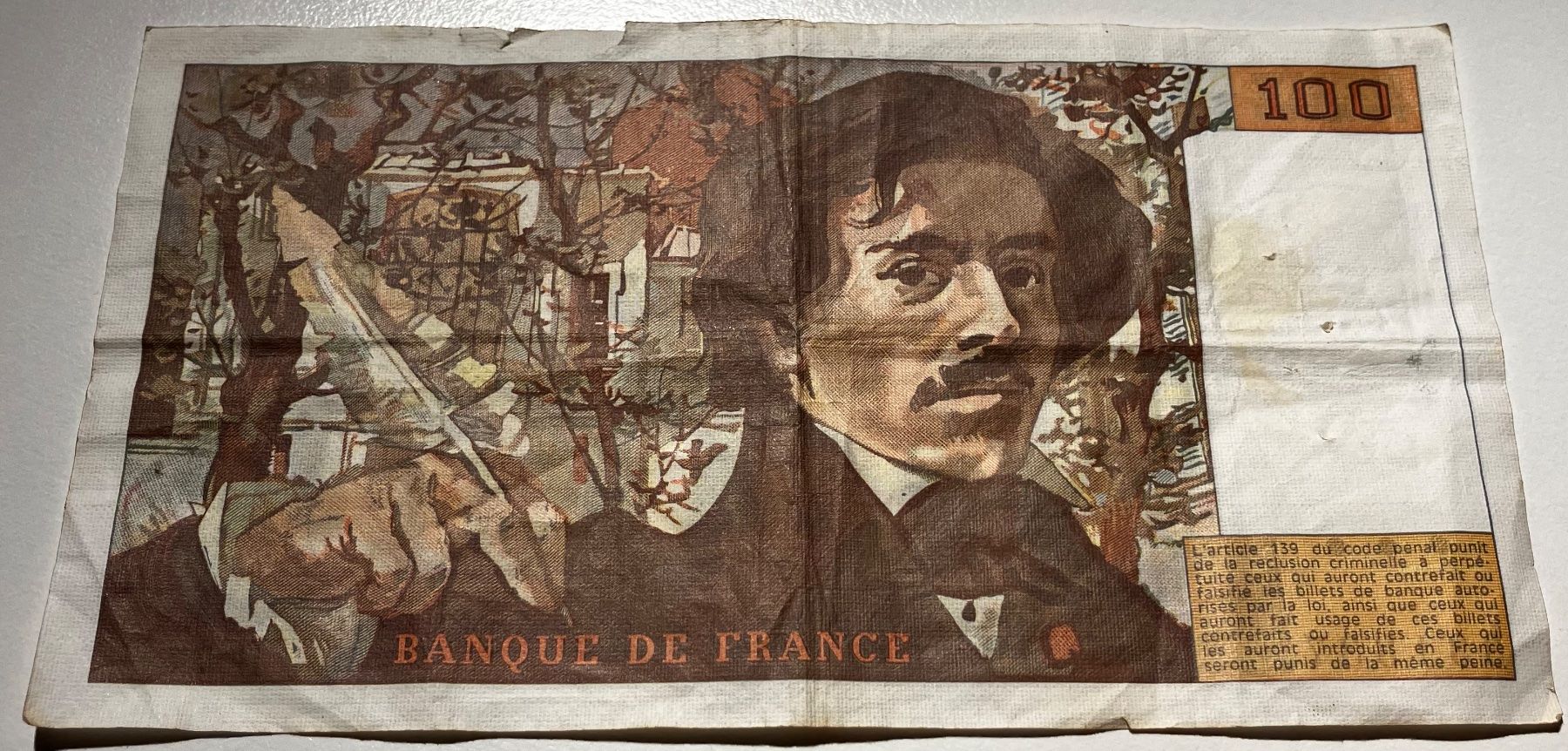 Banconote: Frankreich 100 Francs 1984 – Usato da Algetshausen venduto da Carrhard 1
