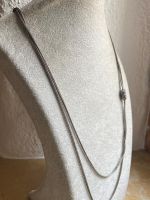 Vintage Halskette, Silberlook - 70cm doppelt