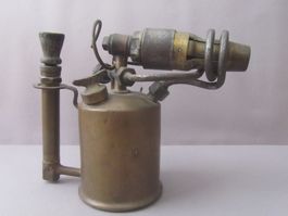 Lötlampe / Bunsenbrenner   "echt Hähnersche Lampe" No. 29