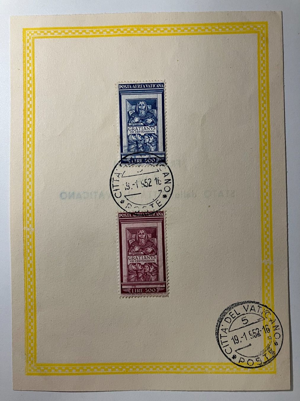 Tutti i francobolli: Vatikan 1951, Kat. 185-86 – Usato da Würenlos venduto da Eulenpostuhu