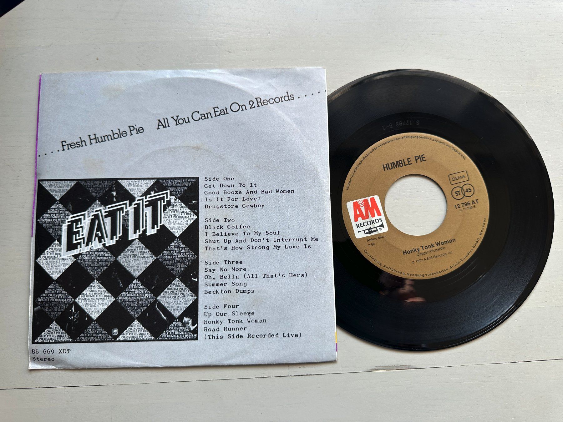 Dischi in vinile: HUMBLE PIE tolle Single ROLLING STONES FRAMPTON PETER Kult – Usato da Basel venduto da Partridge 1