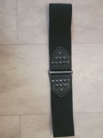 Damen Taillengürtel schwarz elastisch mit Nieten 70 cm