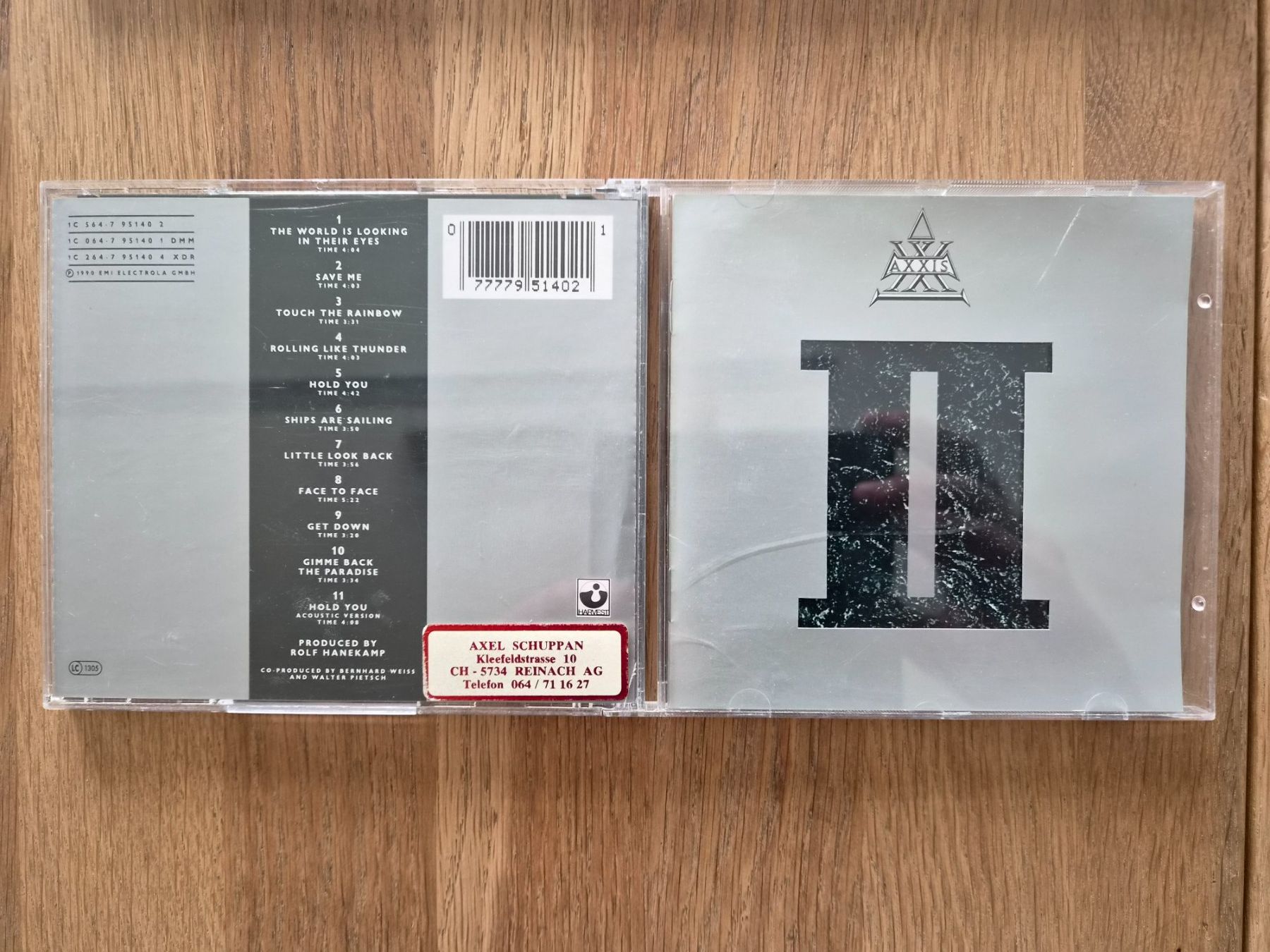 CD: CD Axxis - II, 1990 – Usato da Nebikon venduto da Harley-Davidson01