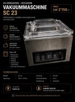 Vakuummaschine SC 23 Edelstahl Occasion guter Zustand