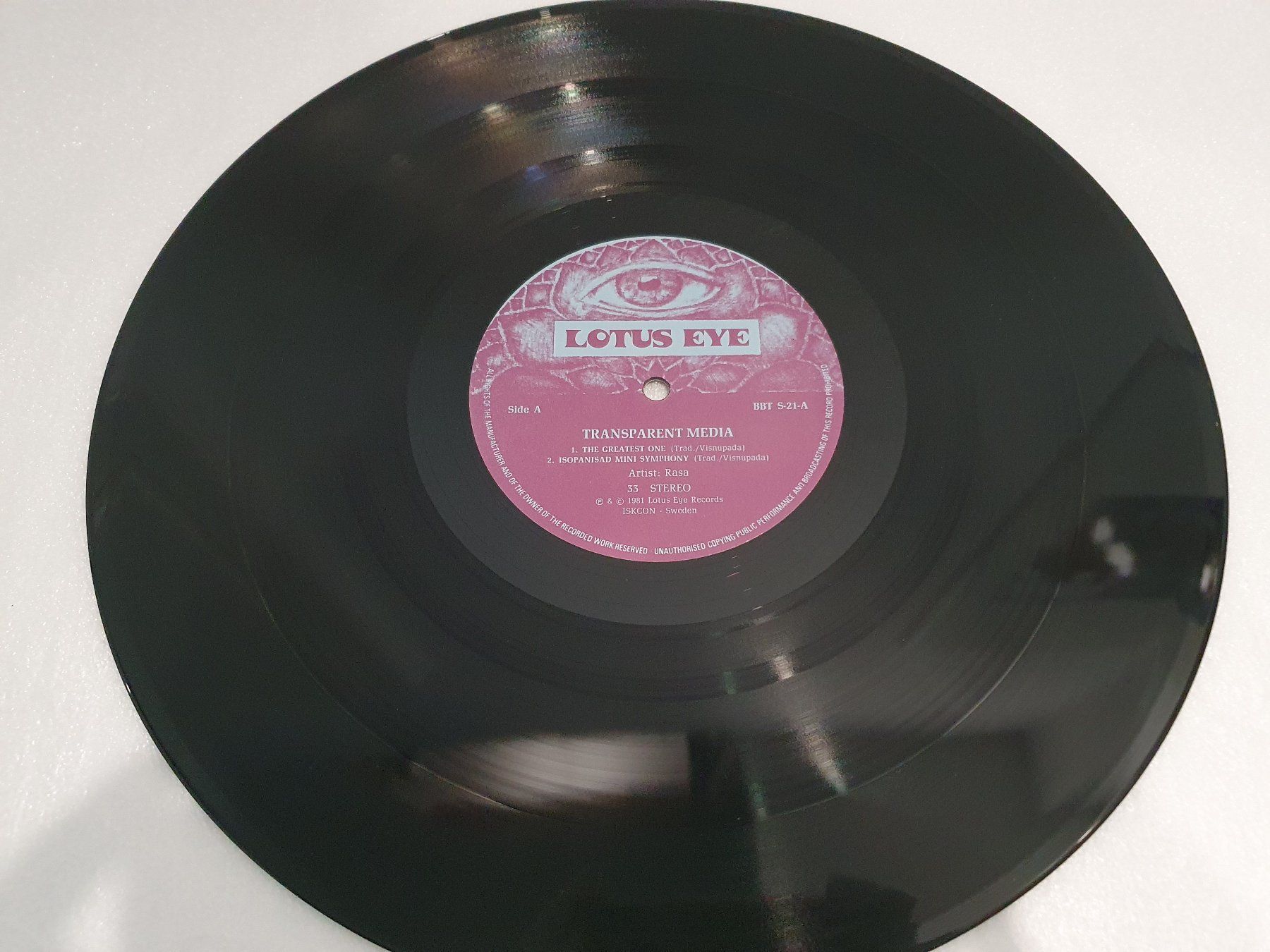 Dischi in vinile: Rasa – Transparent Media – Usato da Uster venduto da Vinyl-Leidenschaft 2