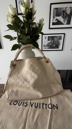 Louis Vuitton Artsy MM Empreinte Neige/Cream – Original – mi