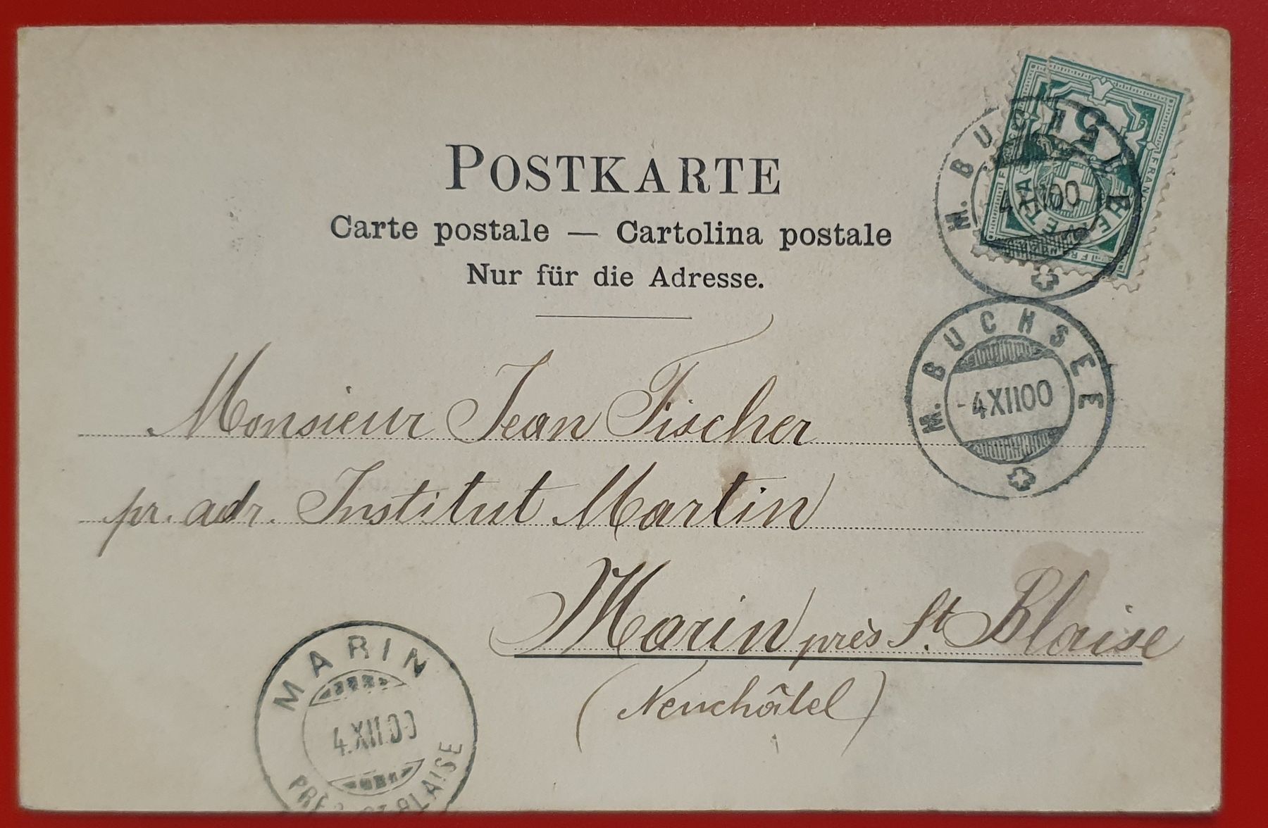 Ansichtskarten: Gruss aus Schwarzenburg 1900 – Gebraucht aus Kreuzlingen von Rschweiz1 1