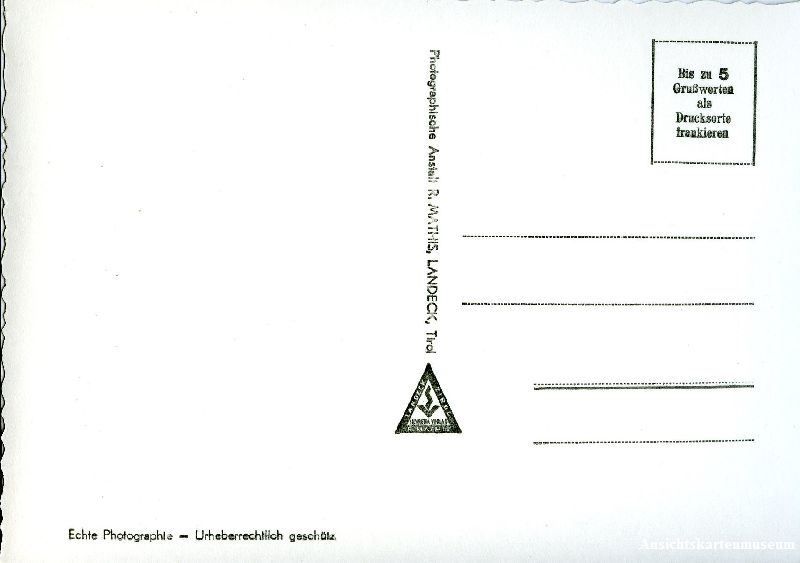 Cartoline postali: St. Christoph - Arlberg Tirol + c1955 – Usato da Emmenbrücke venduto da teestube 1