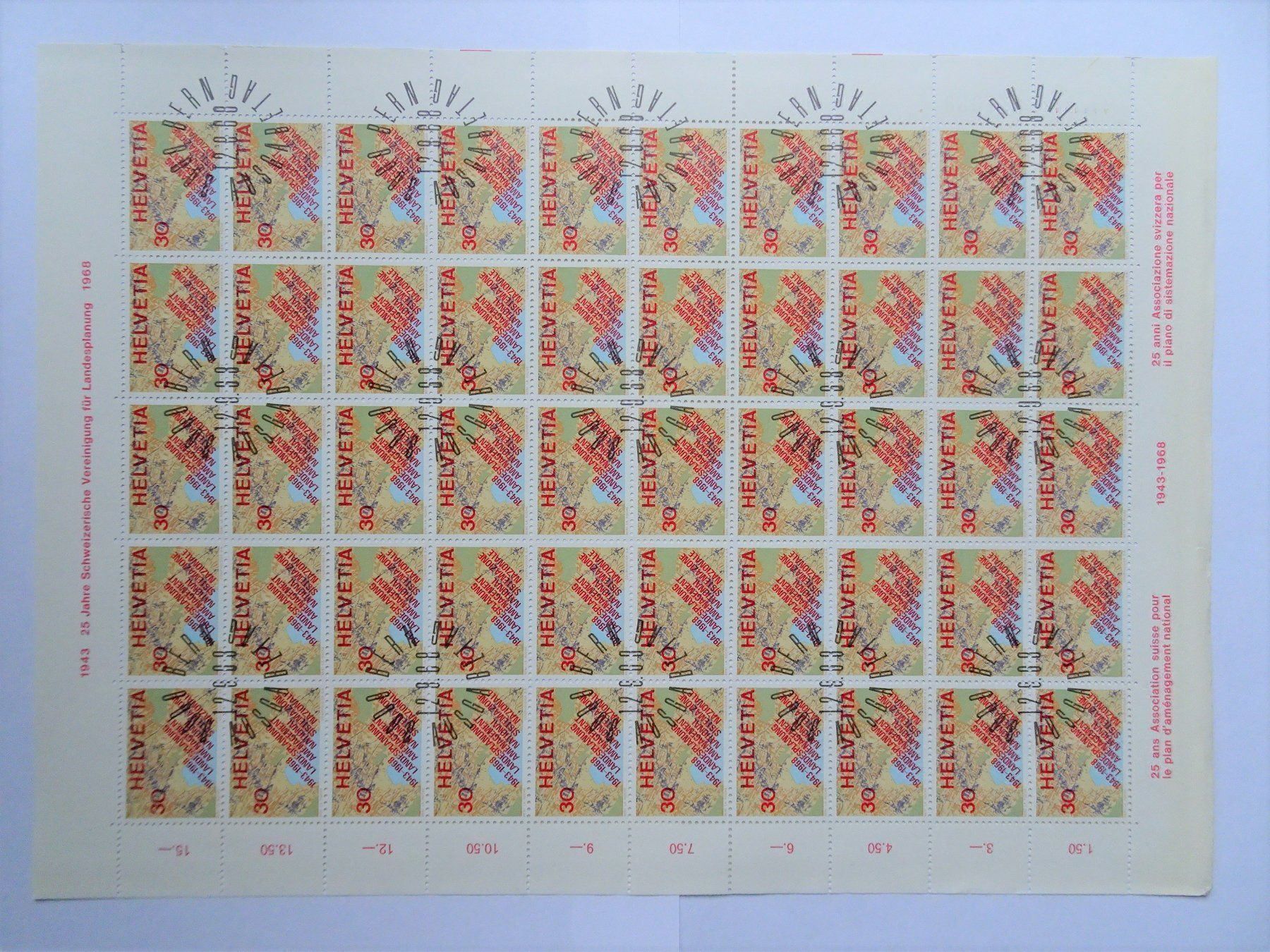 Alle Briefmarken: 1968 – Neu (gemäss Beschreibung) aus Aadorf von Chnorli-Furz