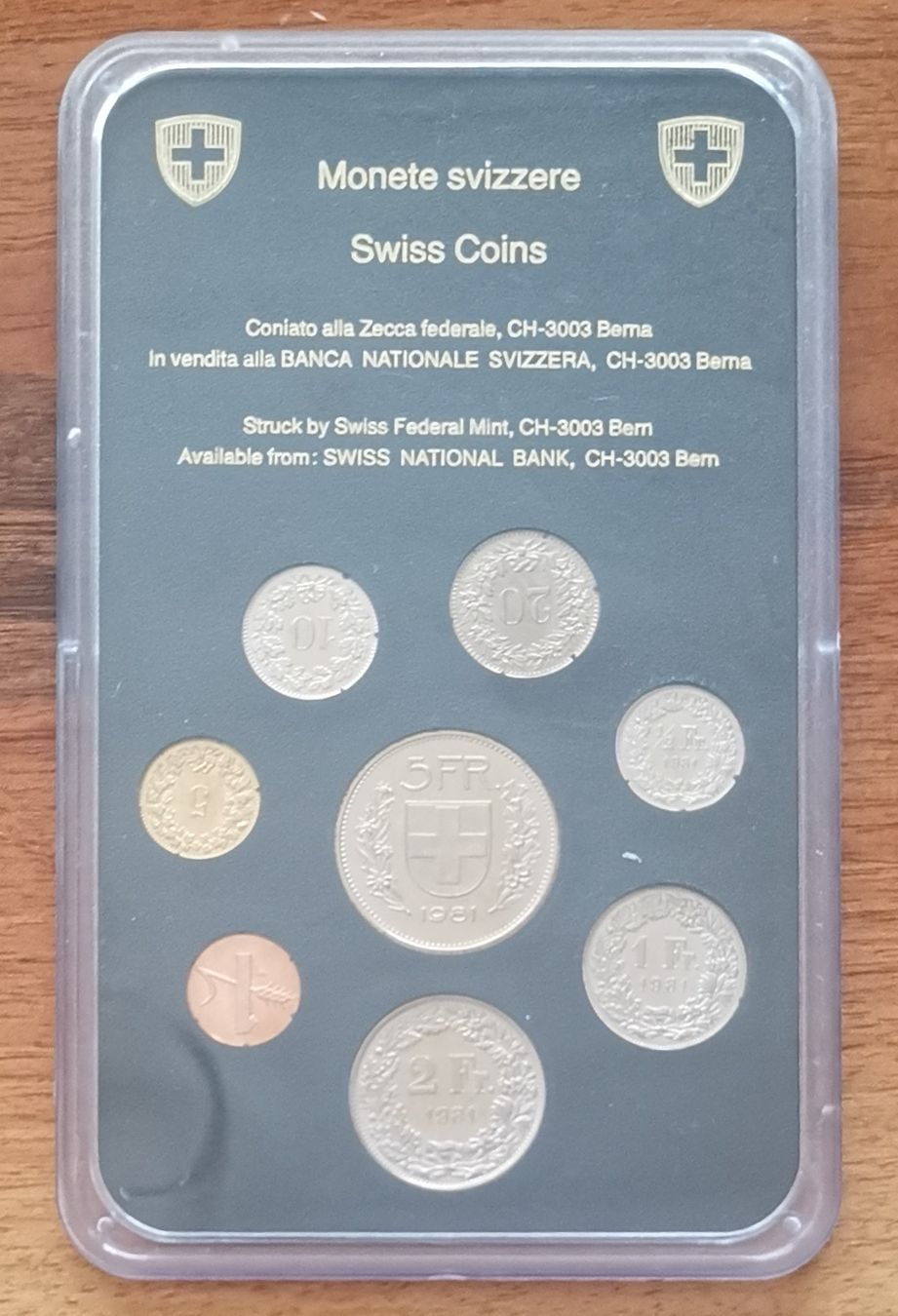 Tutti le monete: Schweizer Münzsatz 1981 unzirkuliert und originalverpackt  – Nuovo e nell'imballaggio originale da Küssnacht am Rigi venduto da Gold_und_mehr 1