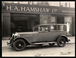 Fotografie Ansicht Leicester, Auto Morri