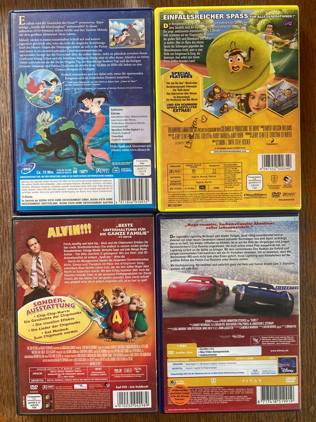Tutti i DVDs: Zeichenkindertrickfilme – Usato da Kirchlindach venduto da roland0101 1