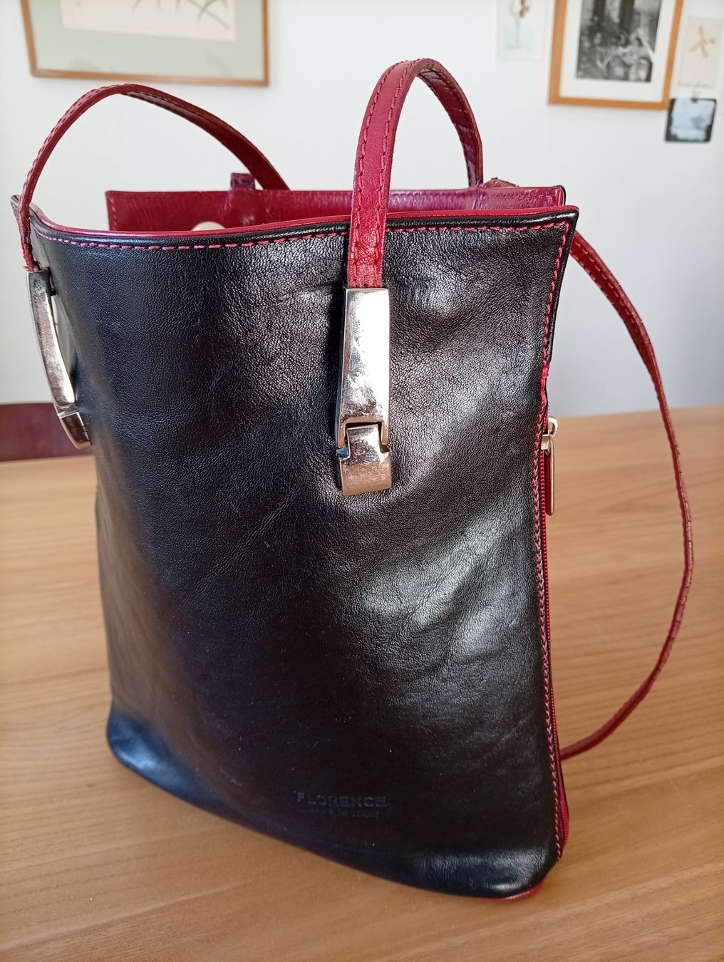 Borse da donna: Hübsche Leder-Handtasche, made in Florence – Usato da Luzern venduto da Seri4 1