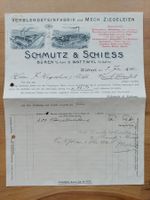 Antike Rechnung Briefkopf Lithographie Wattwil SG 1916