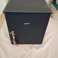 Alter Milchkasten Briefkasten Metal Schwarz