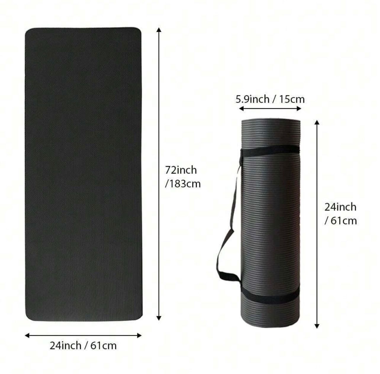 Tappetini fitness: Yoga Matte, Schwarz, 183cm, neu! – Nuovo e nell'imballaggio originale da Emmenbrücke venduto da engueteDeal 1