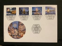 FDC WEIHNACHTEN 2025 - mit BOGENZAEHNUNG !!!