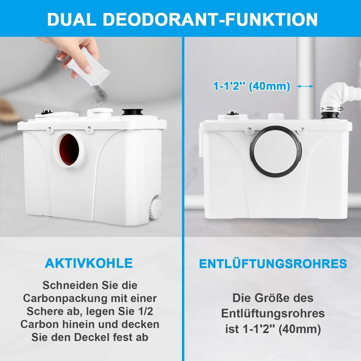 Pumpen & Teile: 700W  Hebeanlage Schmutzwasserpumpen WC… – Neu und originalverpackt aus Schaffhausen von VendemosSchweiz 3