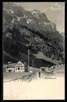 AK Wasserauen, Gasthaus mit Bergpanorama