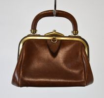 seltene Antik Tasche kleine Schwedische Hebammentasche/braun