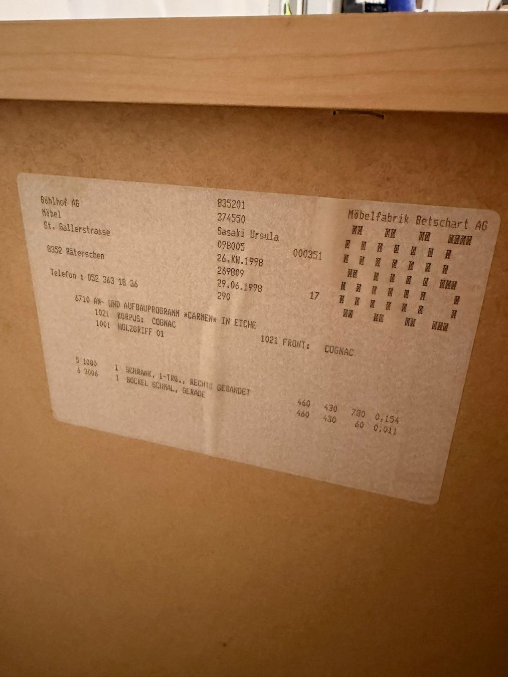 Cassettiere: 3 tlg. Mid Century Eiche Kommode Sideboard Schweizer Produkt – Usato da Rickenbach ZH venduto da Der-Insider 8