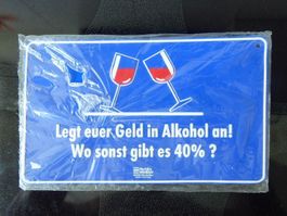 Blech oder Kunststoff-Schild