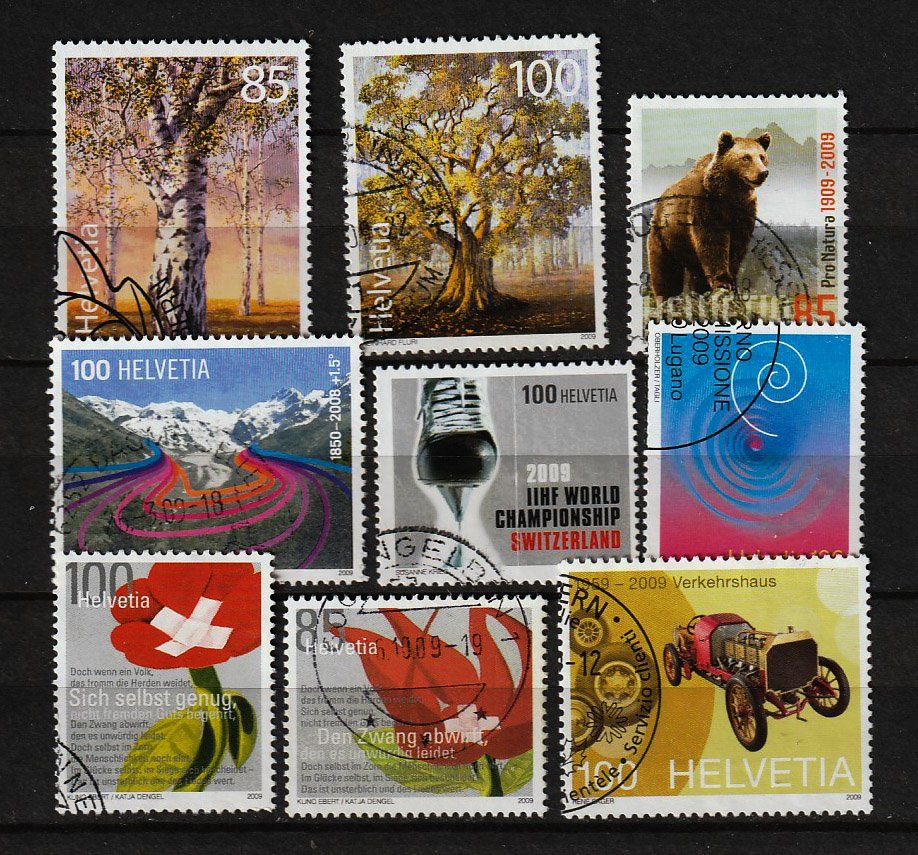 Tutti i francobolli: 2009 neue Schweizer Briefmarken – Usato da Arlesheim venduto da gaugi43