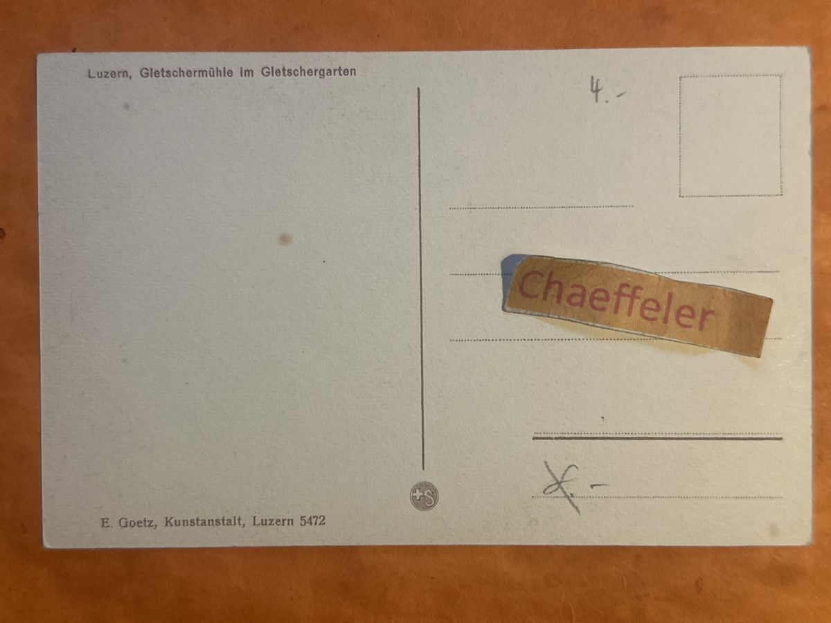 Cartoline postali: Alte Ansichtskarte Gletschergarten Luzern, selten, Top! – Usato da Zürich venduto da Chaeffeler 1