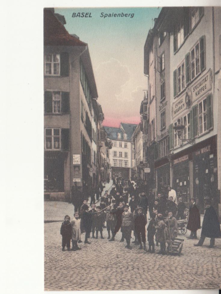 Ansichtskarten: Basel Spalenberg ca. 1910 – Gebraucht aus Bürglen TG von StampGraf
