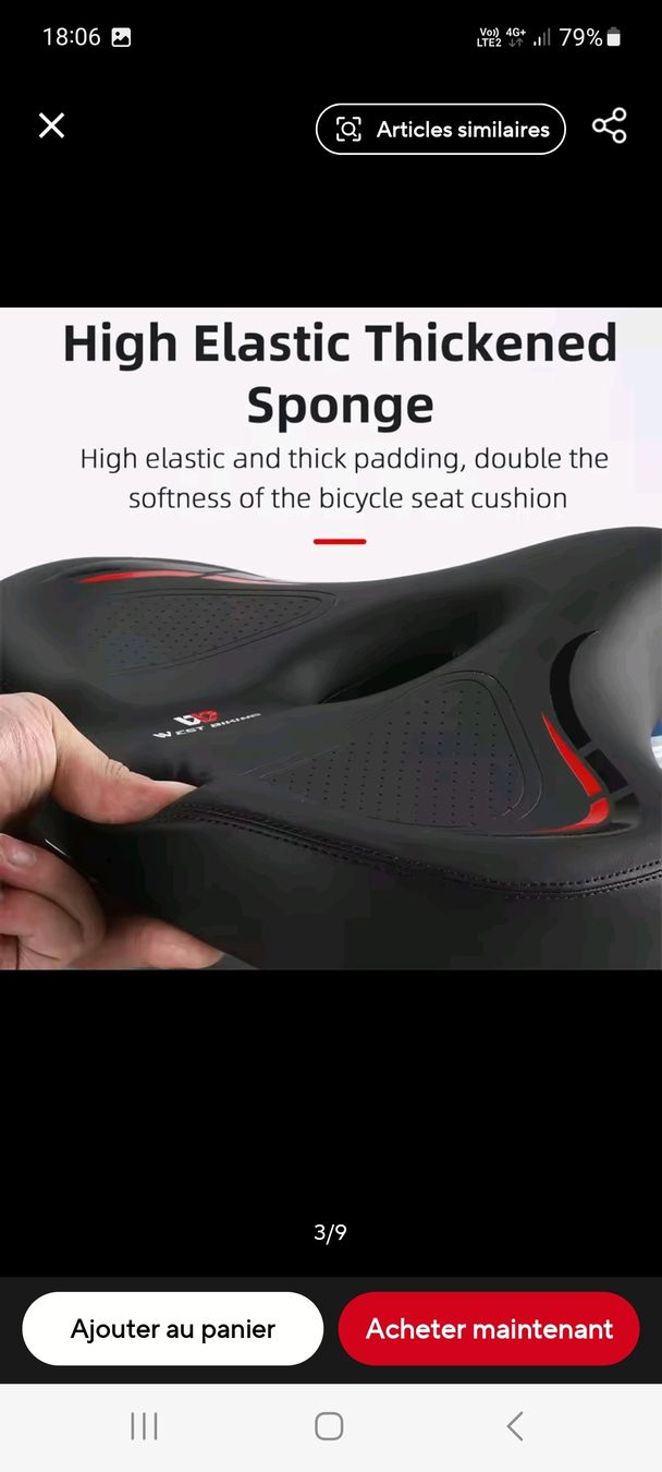 Pièces détachées: selle de vélo extra-large neuf – Neuf (Voir description) à La Chaux-De-Fonds par titi117suisse 2