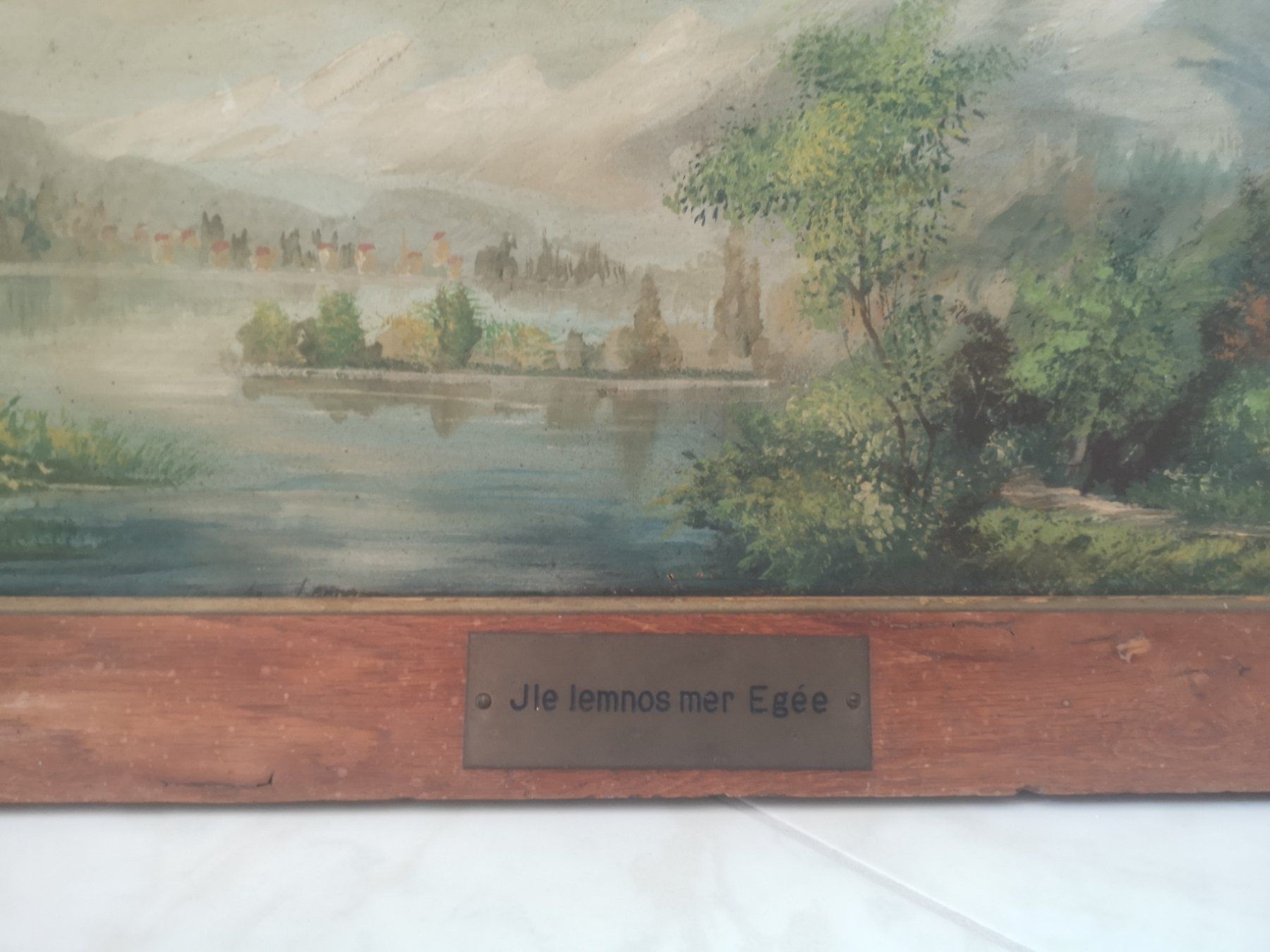 Tableaux: Ancien tableau - l'île de Lémnos-mer Egée – D'occasion à Vaumarcus par Arte-Lovers 2