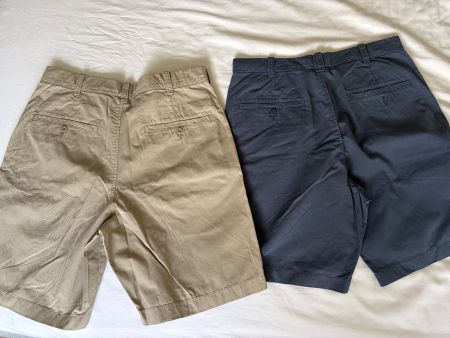 Shorts Uniqlo homme beige et bleu marine chino taille M