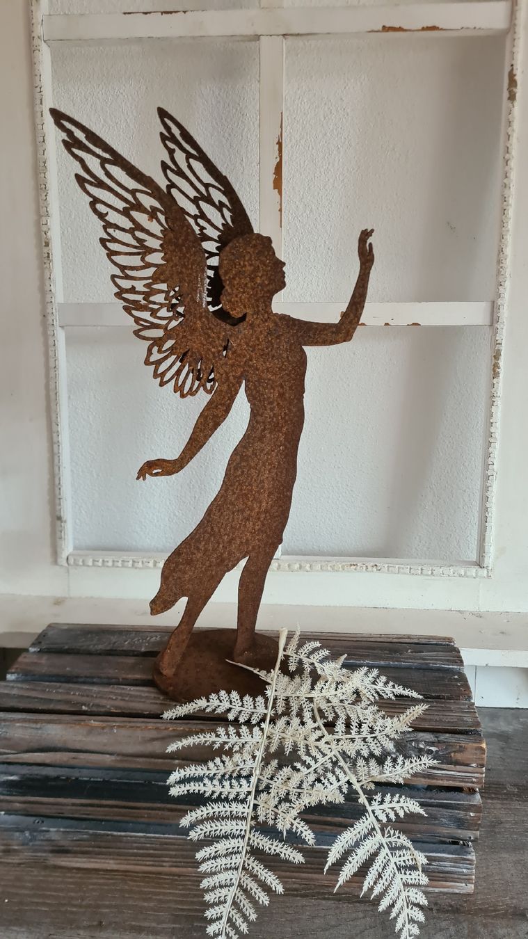 Statuette: Rost Engel auf Platte megaschön – Nuovo e nell'imballaggio originale da Böttstein venduto da decodor-angi 3