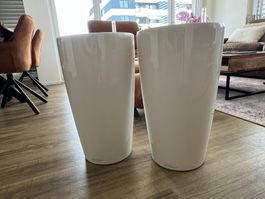 Lechuza Rondo Premium Weiss Hochglanz D32