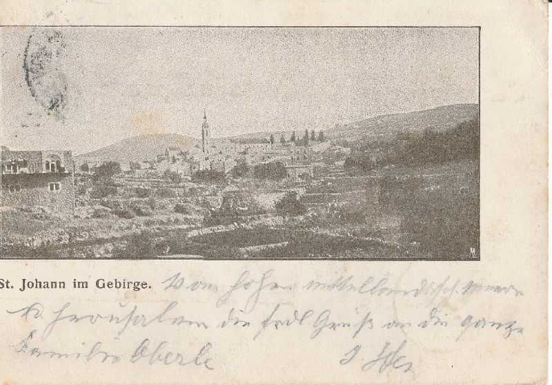 Cartoline postali: St. Johann i-Tirol Post Jerusalem +1903 – Usato da Emmenbrücke venduto da teestube