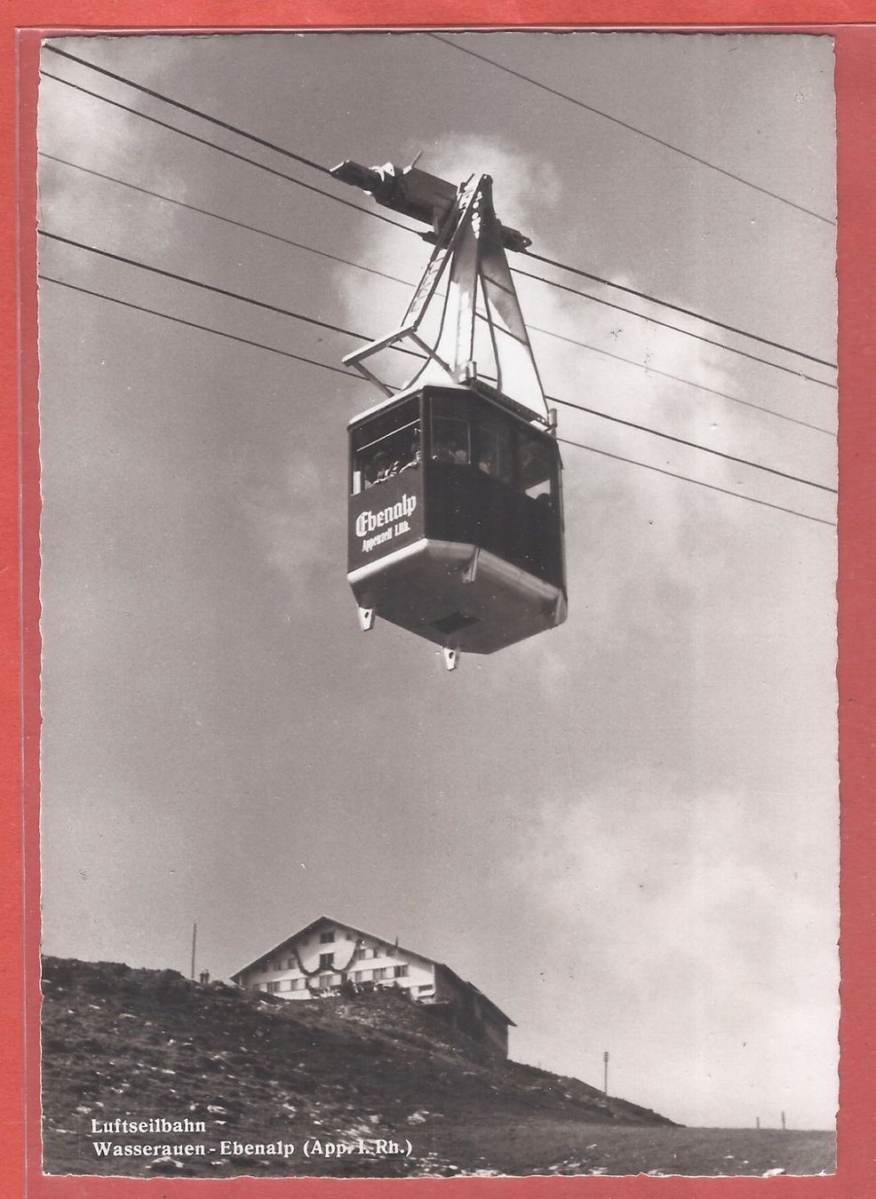 Ansichtskarten: Luftseilbahn Wasserauen- Ebenalp - ca. 1950 – Gebraucht aus Fislisbach von Porano