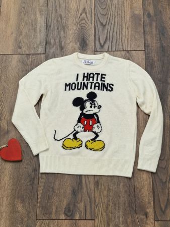Pullover MC2 St. Barth Mickey Mouse weiss Gr S guter Zustand