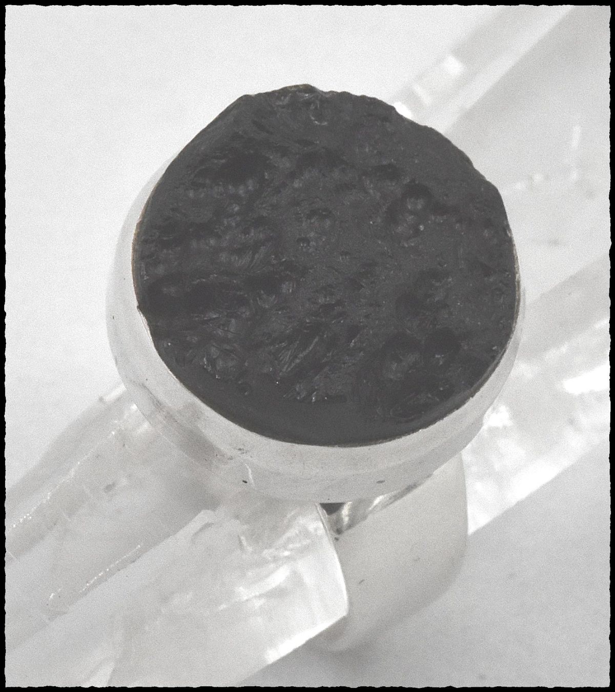 Anelli: ♛ Grosser Tektit 925 Silberring – Nuovo e nell'imballaggio originale da Oberglatt ZH venduto da hot_j8d9