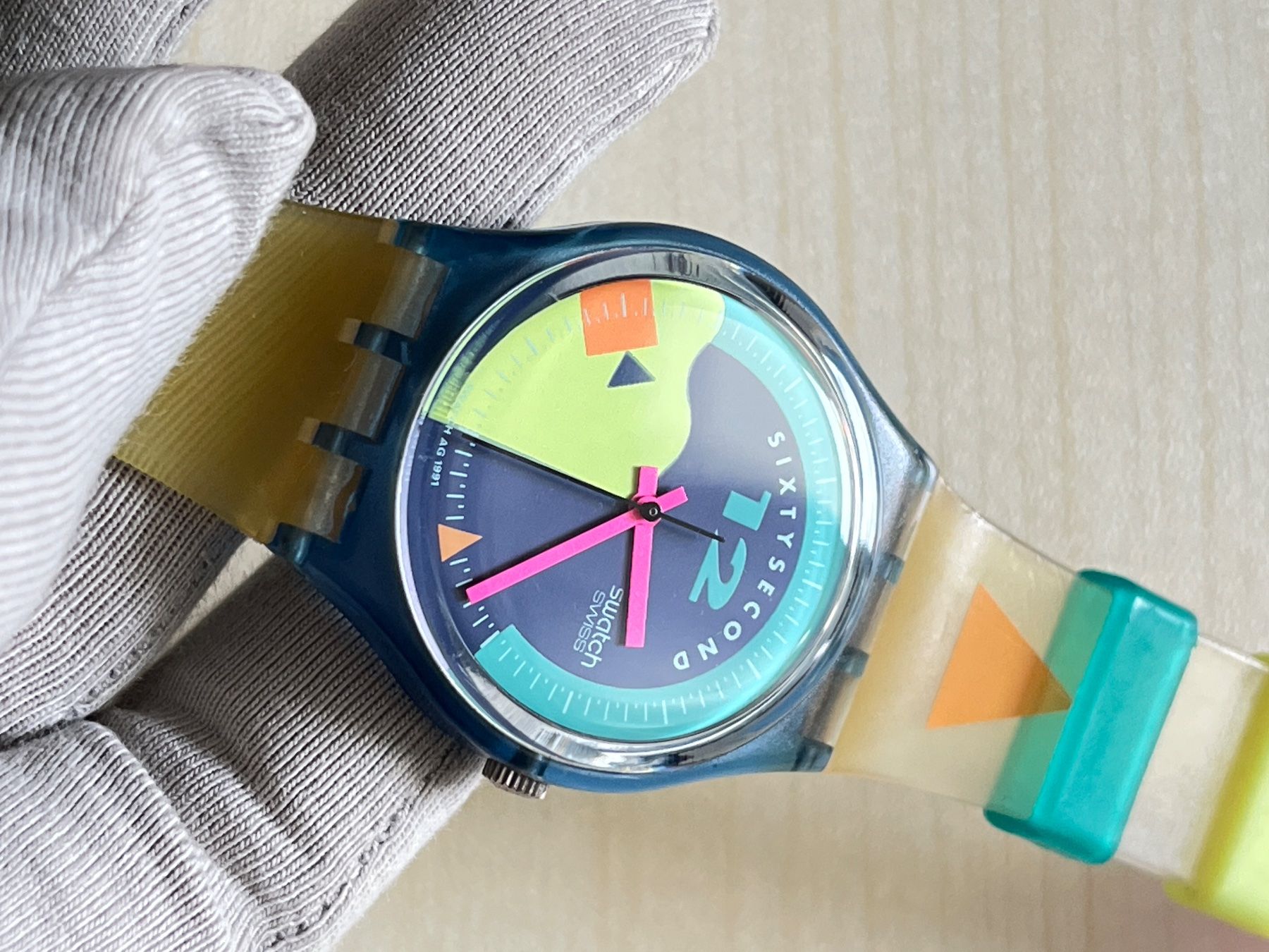 Swatch Orologi: Vintage Swatch Sixtysecond Uhr,  mit Originalver... – Usato da Grenchen venduto da chththl 3