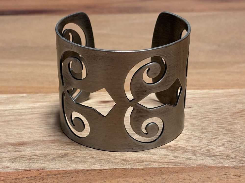 Massiver Silber Armreif Unisex Massiver 925er Sterlingsilber Armreif Für Herren - Offenes Drehmoment Design Offenes Drehmoment Armband