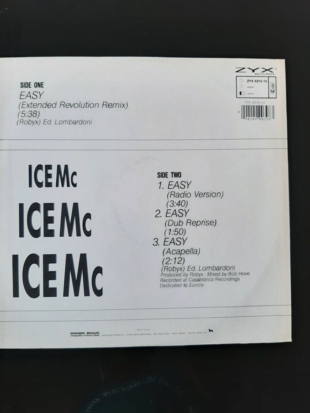 Schallplatten: Maxi Single von ICE Mc aus 1989 – Gebraucht aus Kreuzlingen von Jack.Daniels 3