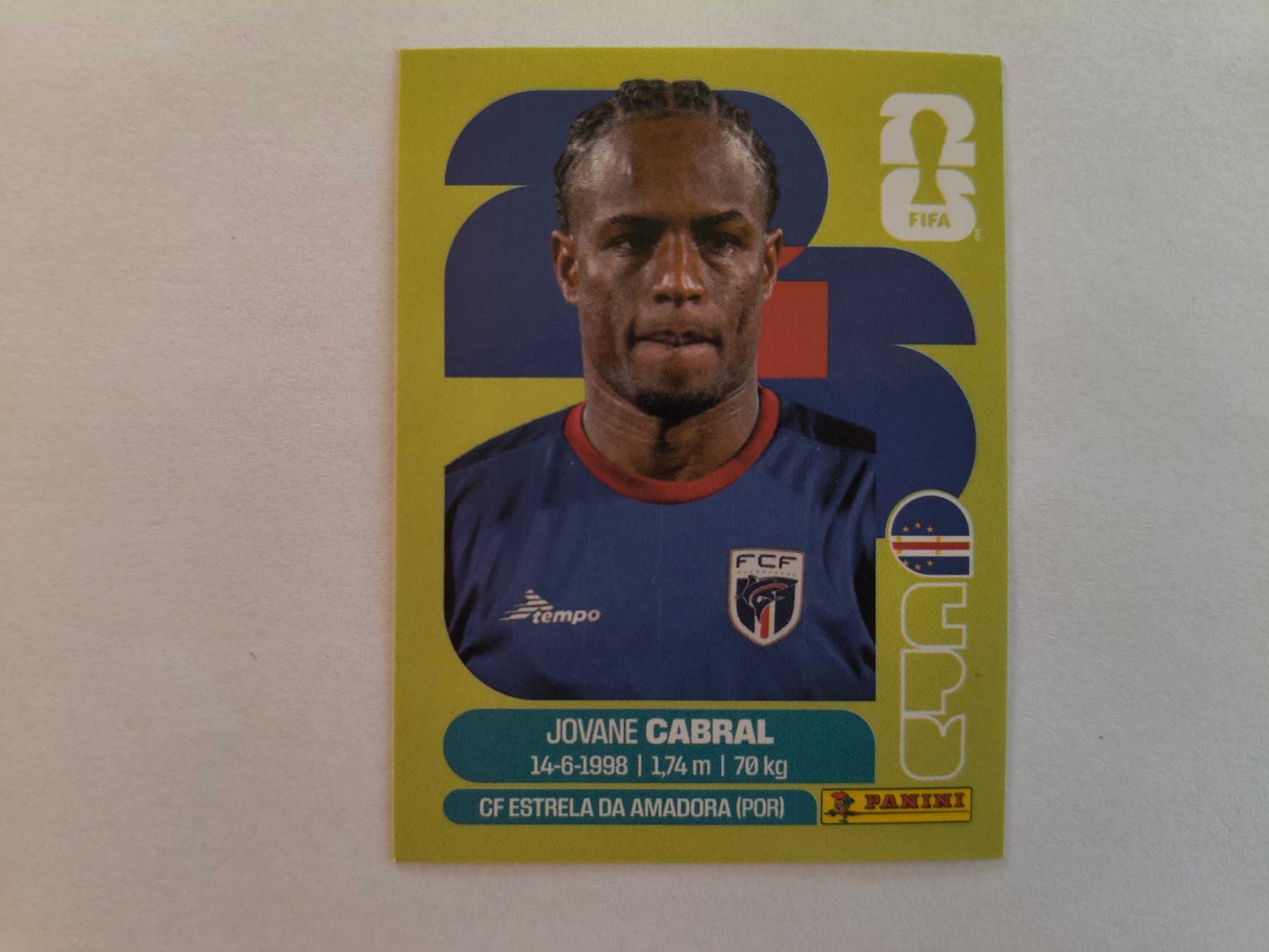 Panini Carte collezionabili: W Cup 2026 Cap-Vert N°16 Cabral – Nuovo (secondo la descrizione) da Fontainemelon venduto da cathare67