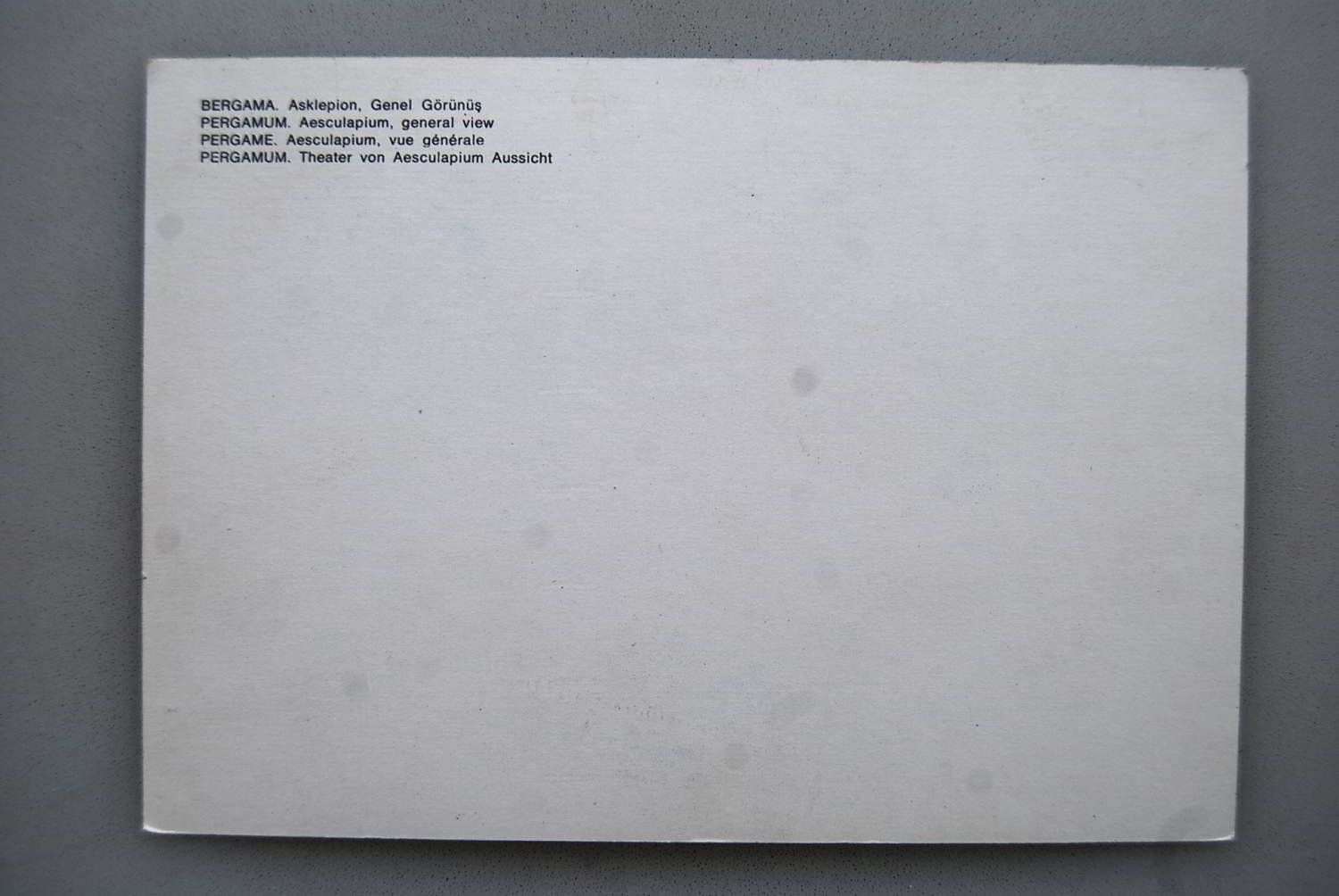 Cartoline postali: AK Pergamum-Theater von Aesculapium – Usato da Rüfenacht BE venduto da Toro06 1