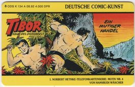 TIBOR - volle deutsche Hethke Comic Telefonkarte