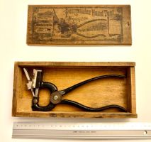 💚ANTIKE ORIGINAL Heaton-Peninsular Knopfzange💚 1885