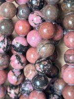 Strang echte Rhodochrosite Kugeln / stone beads 8 mm
